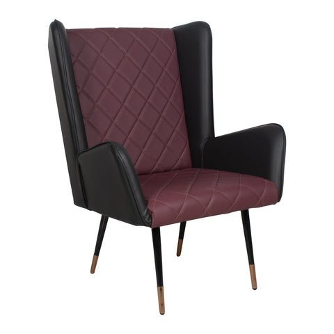 Brado Accent Chair in Leatherette fabric