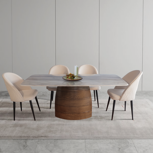 Texas 6 Seater Dining Table with Leo Chair