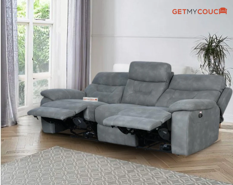 Dalin Seater Recliner Sofa Grey - Main Image