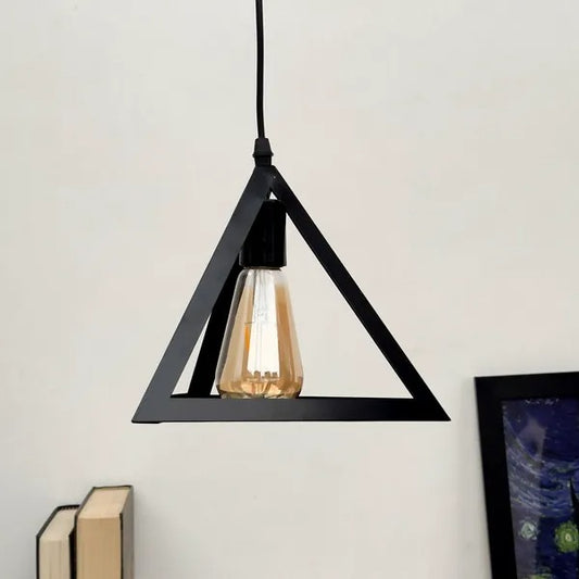 Tiffany Triangle Shape Pendant Hanging Lamp
