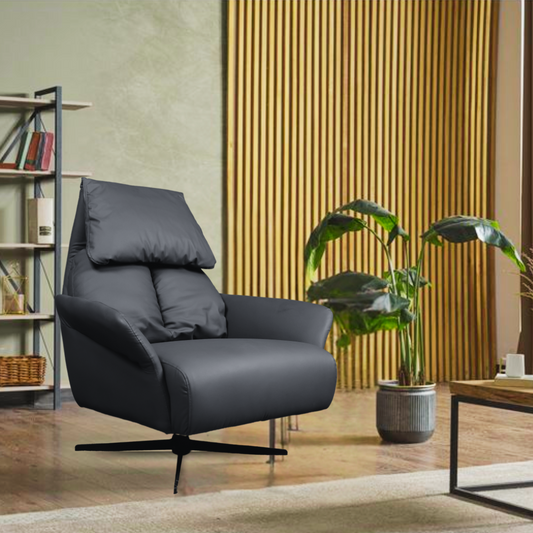 Bane Lounge Chair in leatherette Fabric