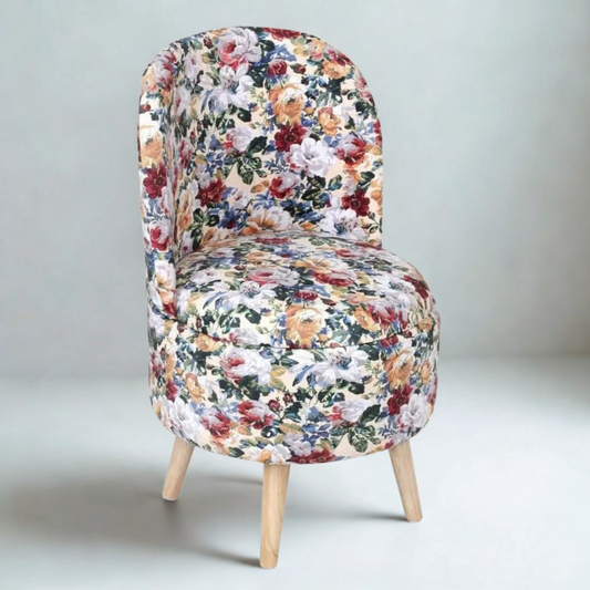 Anslay Ottoman With Wooden Leg