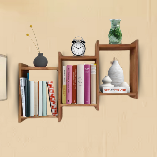 Halena Solid Wood Wall Shelf