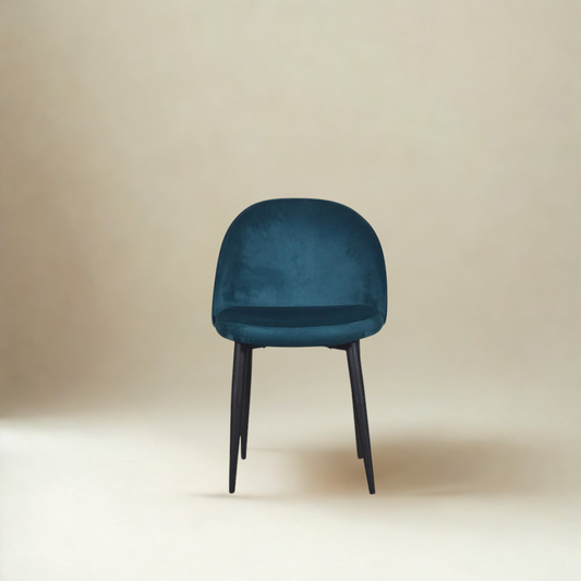 Noel Accent Chair In Premium Velvet Green Fabric