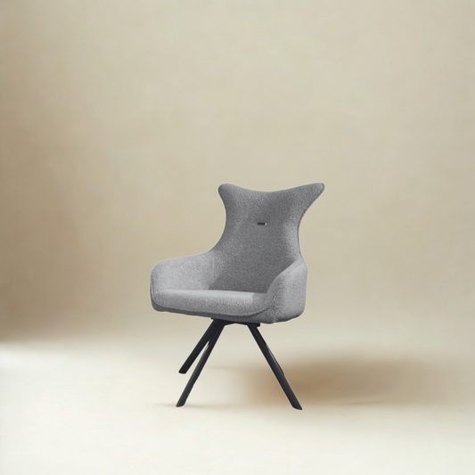 Yujiro Swivel Accent Chair in Boucle fabric