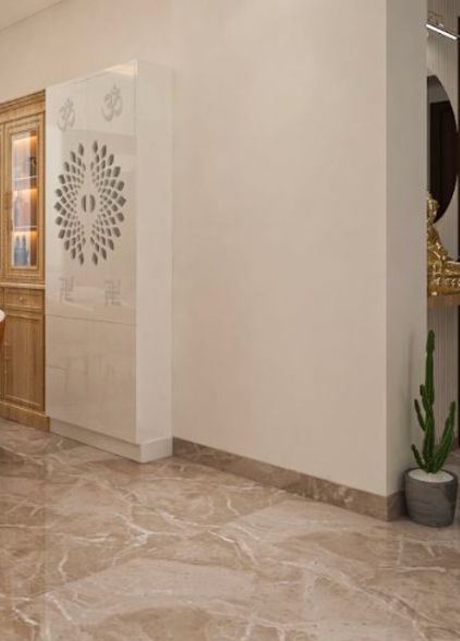 Shubh Mandir Praying Unit in White