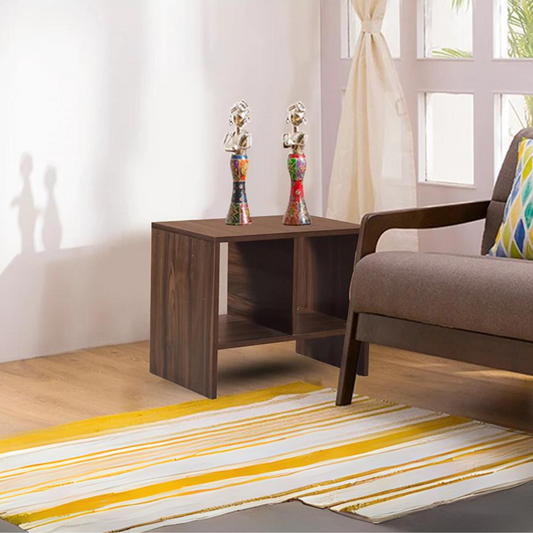 Camila Bed Side Table in Walnut Finish