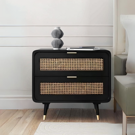 Citron Side Table in Natural Cane