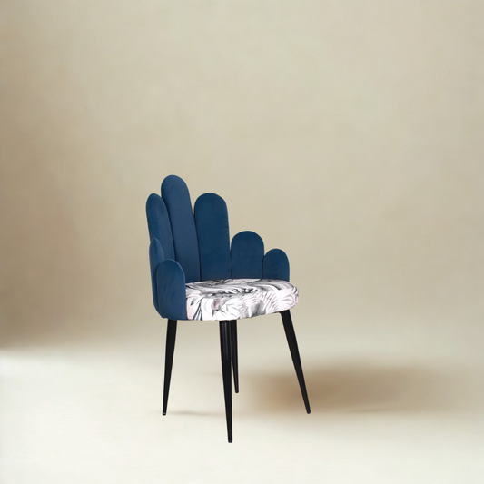 Freddy Lounge Chair In Velvet Fabric