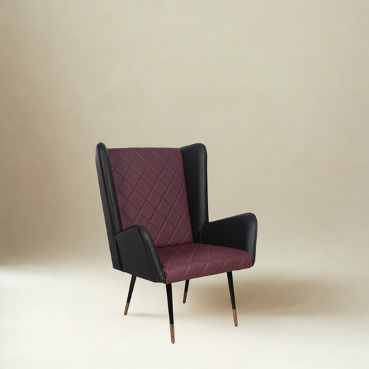 Brado Accent Chair in Leatherette fabric