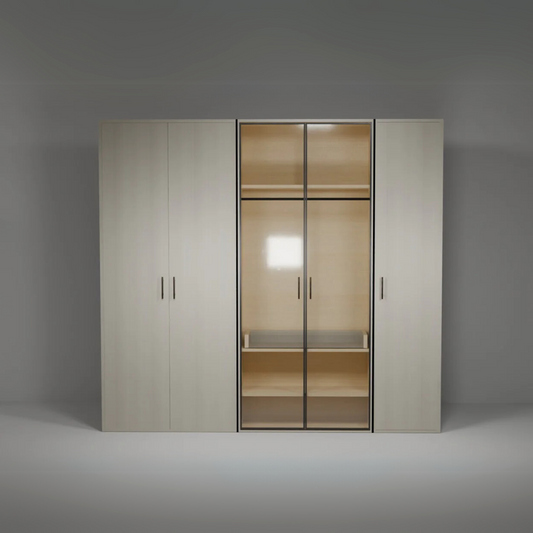 Mysterio Modular Wardrobe in HDHMR Board - Customizable