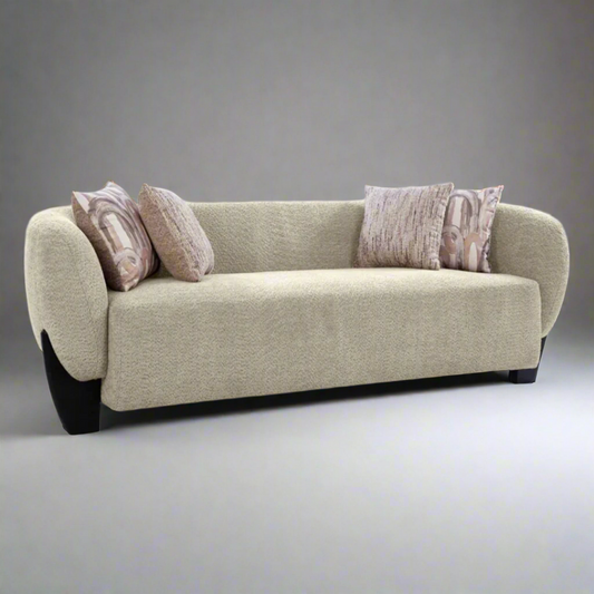 Adam 3 Seater Sofa In Premium Boucle Fabric Fabric