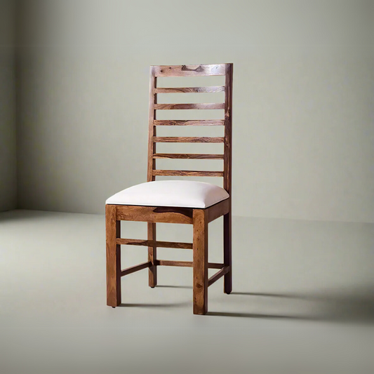 Liana High Back Chairs In Teak Finish