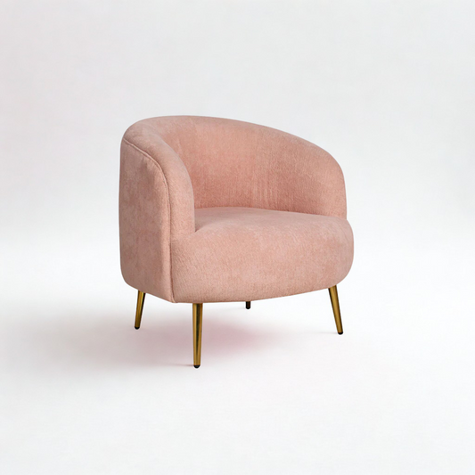 Guelfo Lounge Chair In Boucle Fabric