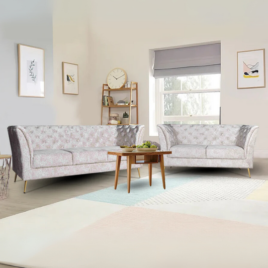 Watson Sofa In Beige Premium Suede Fabric