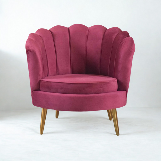 Velma Room Chair In Velvet Fabric