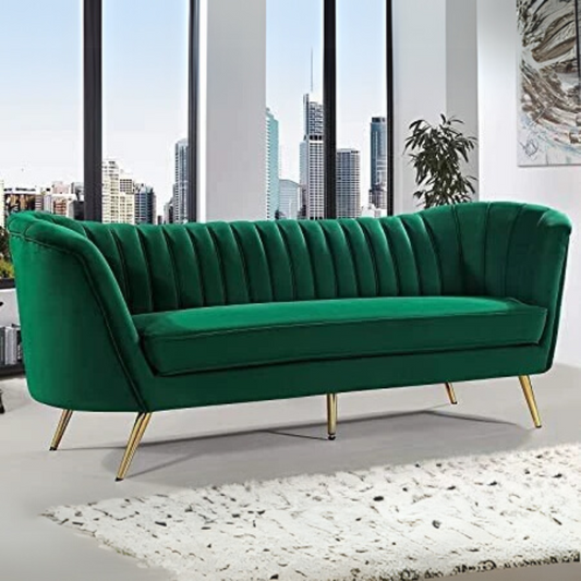 Casaliving 3 Seater Sofa In Premium Velvet Fabric