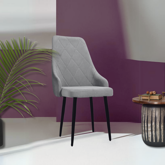 Alaska Dining Cum Lounge Chair in Black Legs