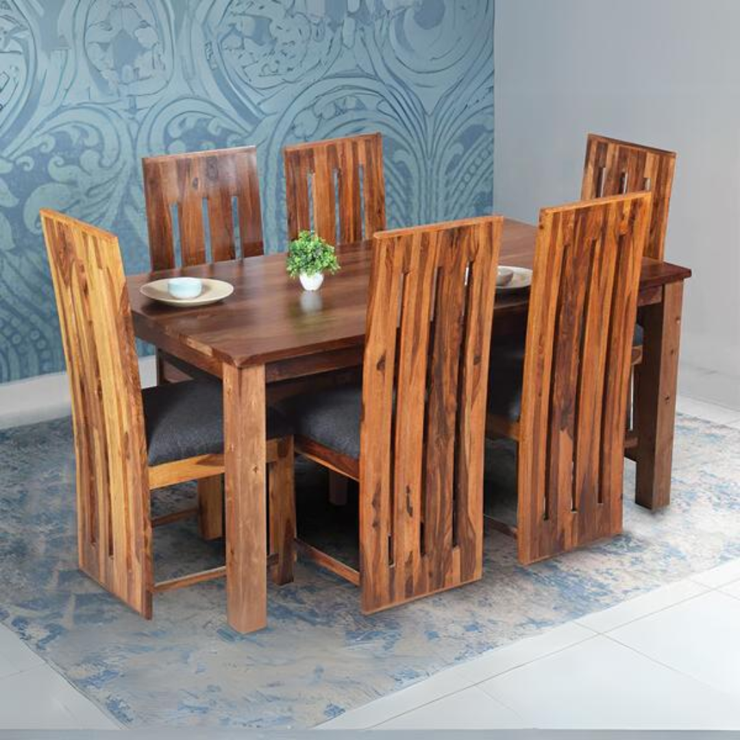 Design of dining table 6 seater sale