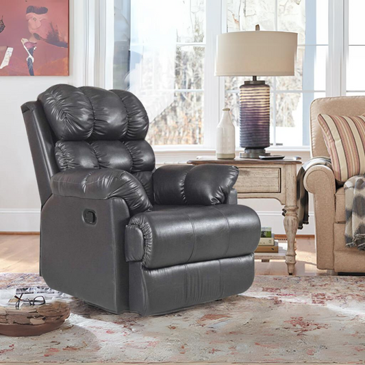 Adana Recliner 360° revolving In Leatherette Upholstery