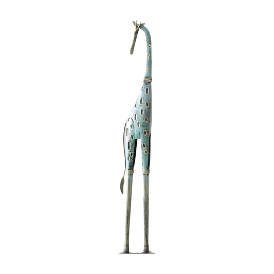 Gato Multicolour Metal Giraffe Figurine Showpiece Home Decor (Size 5 x 30 inches)