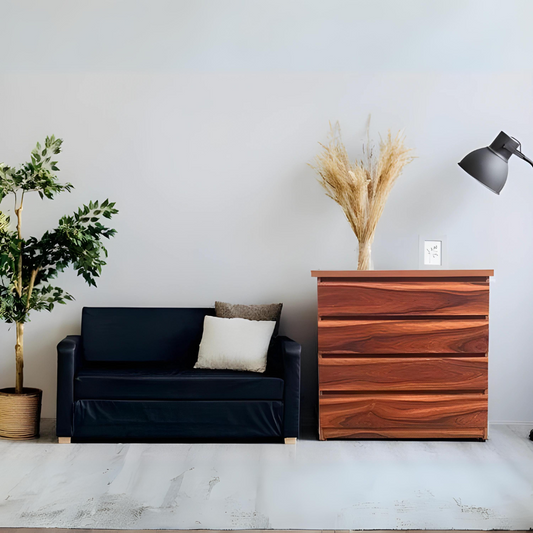 Dynam Chest of Four Drawer In Light Oak Finish