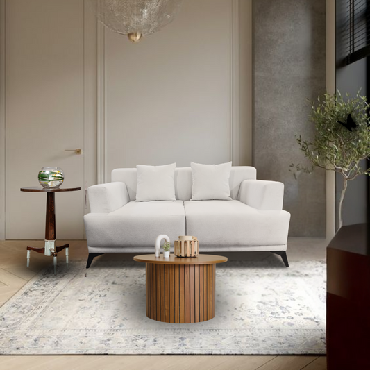 Liam 2 Seater Sofa in Boucle Fabric