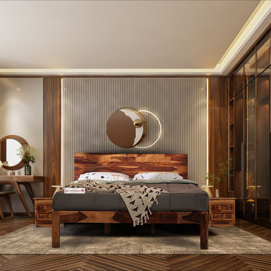 Pablo Sheesham Solid Wood Bed