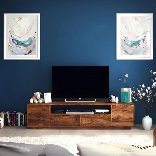 Zephyr Large Size TV Unit In Teak