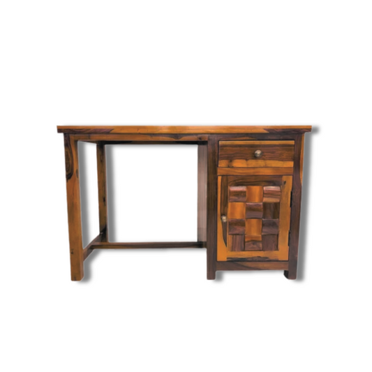 Diamond Study Desk In Teak Finish