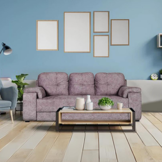 Marina 3 Seater In Brown Premium Suede Fabric