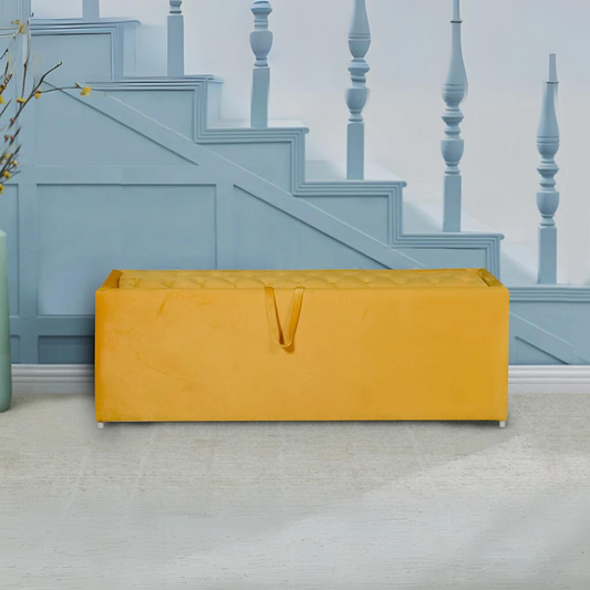 Boston Upholstered Bench Cum Ottoman in Storage