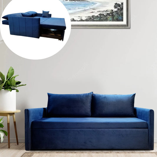 Porto Sofa Cum Bed In Beige Color