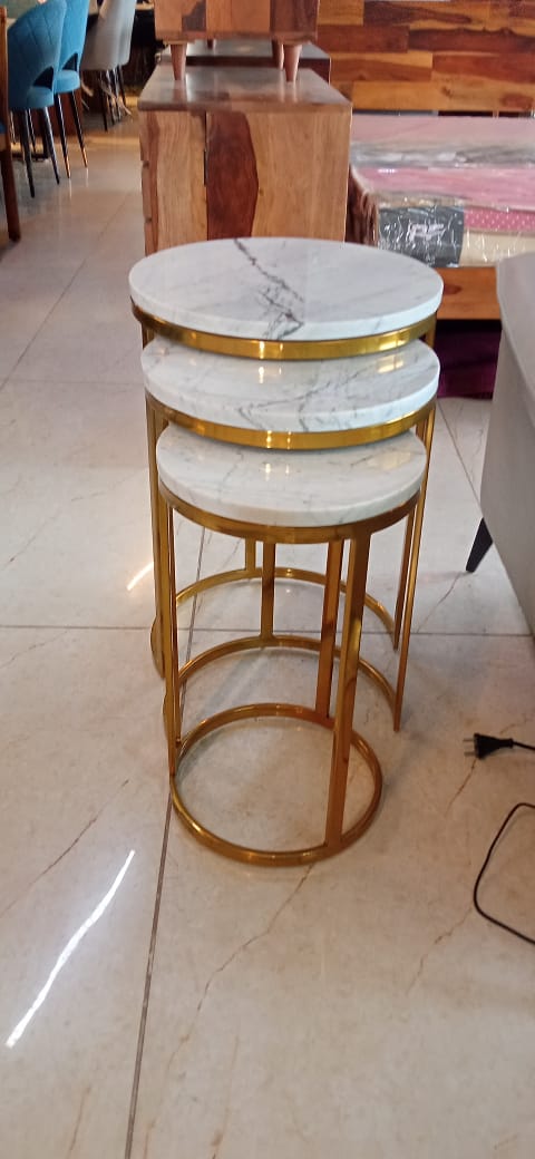 Anderson Marble Nested Round Side Table