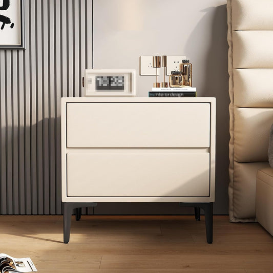 Adania Side in White Deco Finish