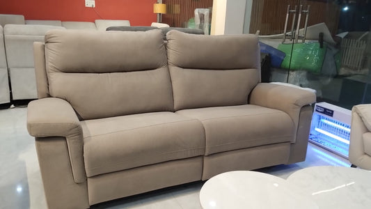 Adria 3 Seater Recliner Sofa in Sued
