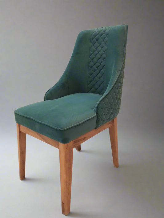 Shanhok Dining Cum Lounge Chair in Wooden Base