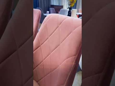 6 seater Lawson Composite Top Dining Table With SS Golden Frame