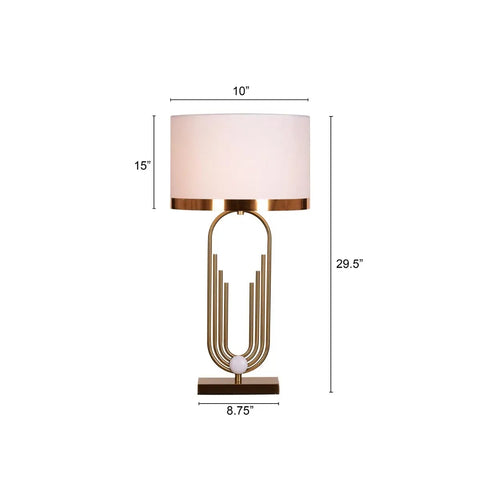 Design Alert Metal (Gold)Table Lamp