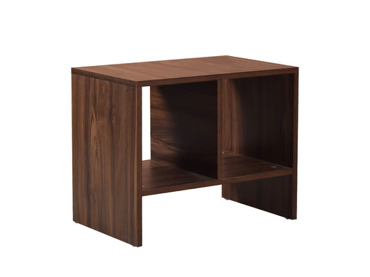 Camila Bed Side Table in Walnut Finish