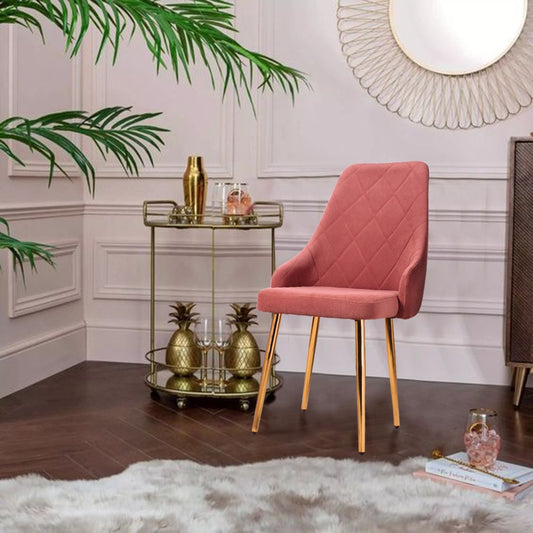 Alaska Dining Cum Lounge Chair in Golden Legs