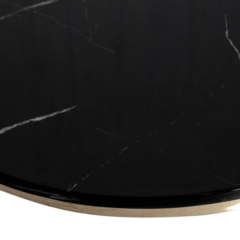 Sebastian Black Marble Round Nested Coffee Table