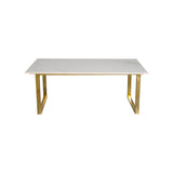 Colson Coffee Table With Golden SS Base