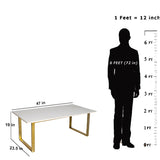 Colson Coffee Table With Golden SS Base