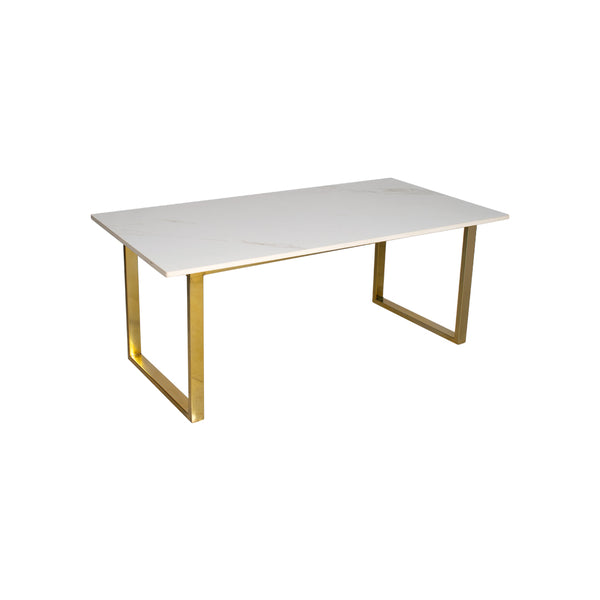 Colson Coffee Table With Golden SS Base