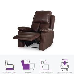 Freeman Manual Recliner in Leatherette