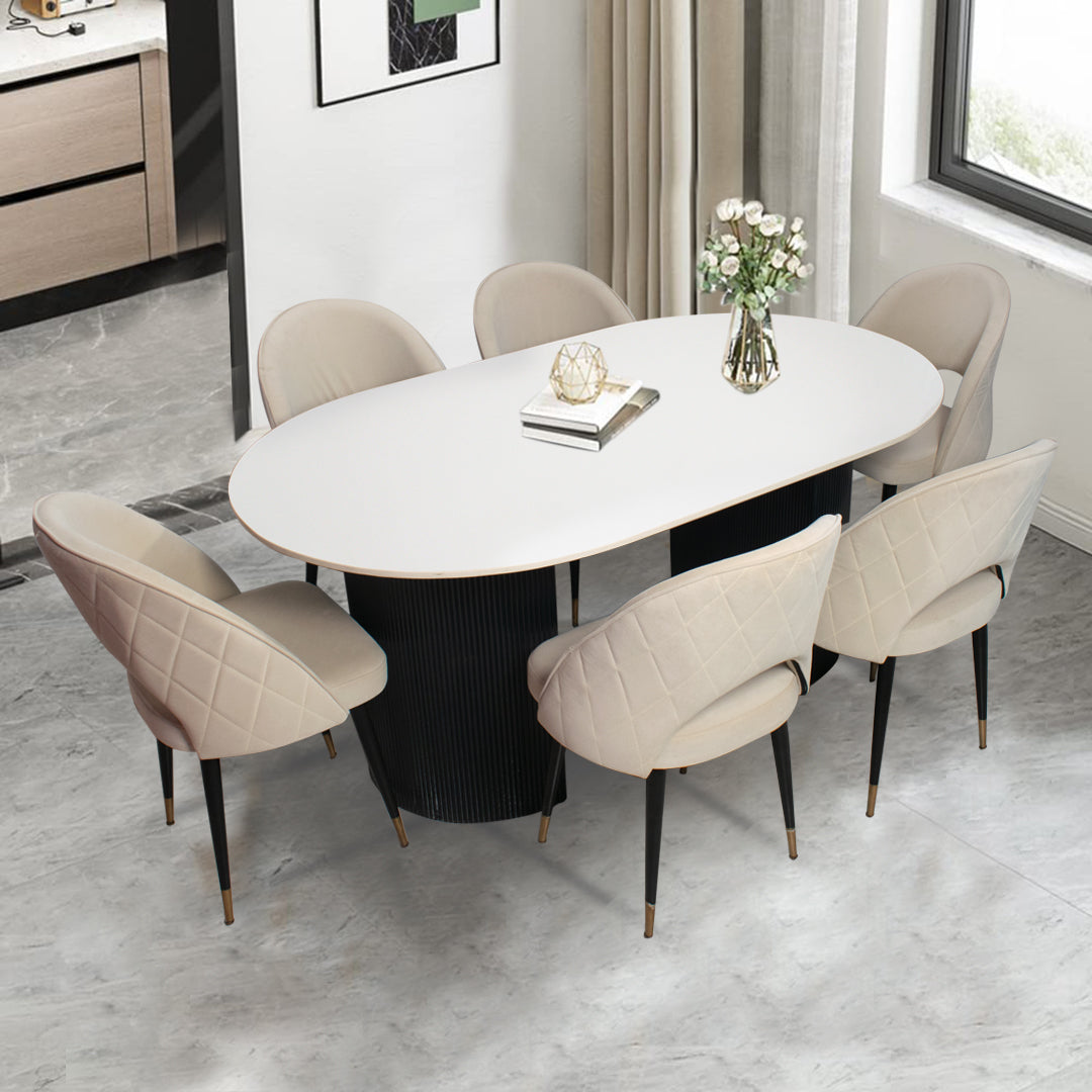 Buy Felix 6 Seater Marble Dining Set - GetMyCouch