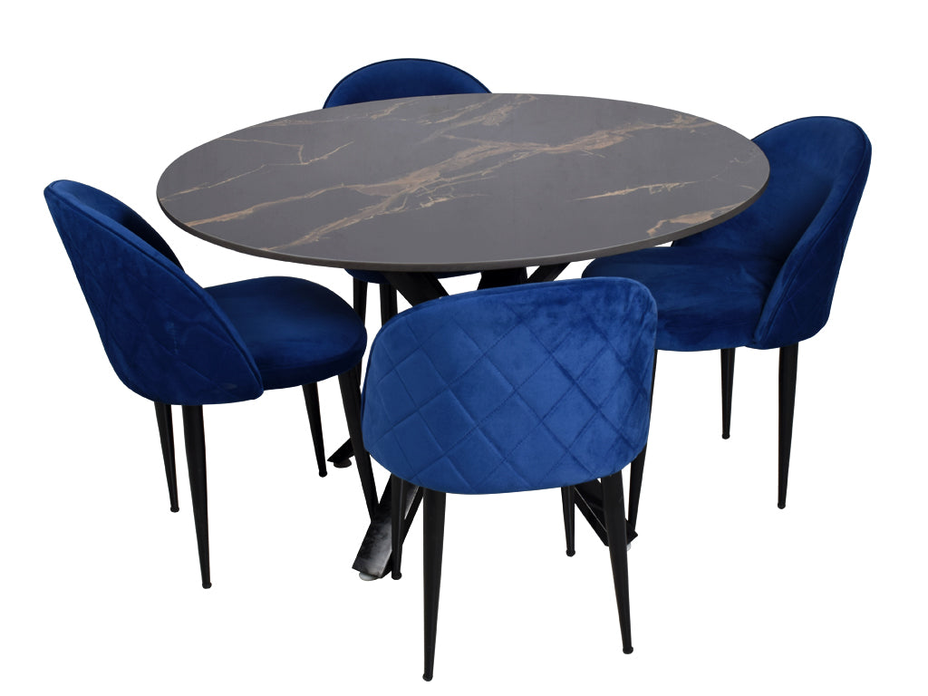 Buy Ashley Seater Round Dining In Rubber Wood With Noel Chairs GetMyCouch
