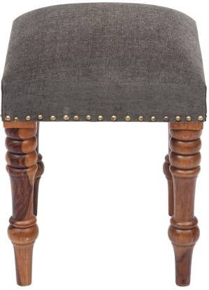 Claudia Round Side Stool in Teak Legs