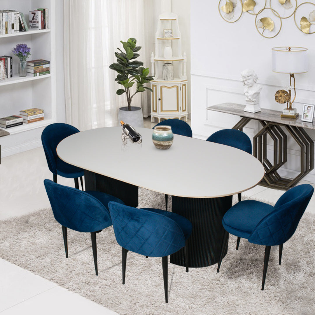 Buy Felix 6 Seater Marble Dining Set - GetMyCouch